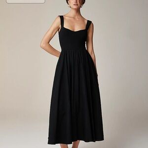 J. CREW Sweetheart tank dress with poplin skirt